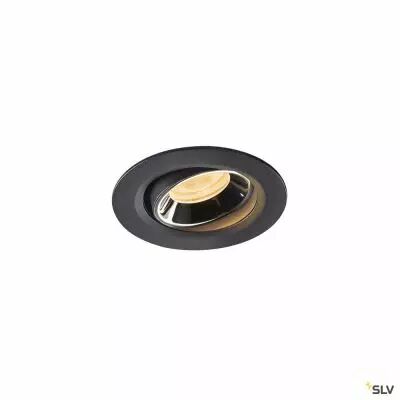 NUMINOS� MOVE XS, encastr� de plafond int�rieur, orientable, 20�, noir/chrome, LED, 7W, 3000K (1005573)