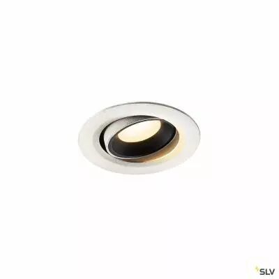 NUMINOS� MOVE XS, encastr� de plafond int�rieur, orientable, 40�, blanc/noir, LED, 7W, 3000K (1005583)