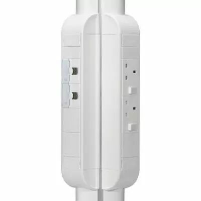 Bloc-colonne 8 modules � �quiper - longueur 325mm - blanc (031066)