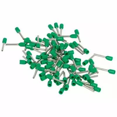 Sachet d'embouts de c�blage � collerette isolante Starfix simple unitaire pour conducteurs section 0,34mm� - vert (037760)