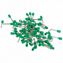 Sachet d'embouts de câblage à collerette isolante Starfix simple unitaire pour conducteurs section 0,34mm² - vert (037760)