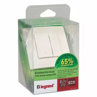Ecovariateur toutes charges 2 fils legrand nilo� - livr� complet finition pur (048871)