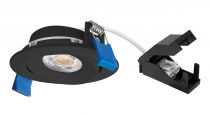 ASPEN TILT - Encastré rond, basculant, noir, LED 5W 36° 400lm 3000/4000K (CCT) (51227)