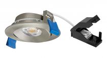 ASPEN TILT - Encastré rond, basculant, nickel, LED 5W 36° 400lm 3000/4000K (CCT) (51228)