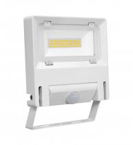 MICHELLE - Proj. Ext. IP65 IK08 blanc 110° LED intég. 30W 3000K + détecteur PIR (51243)