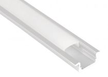 Profilé aluminium encastré PE1 pour ruban LED - 2m - blanc (55154)