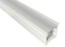 Profilé aluminium encastré PE2 pour ruban LED - 2m - blanc (55156)
