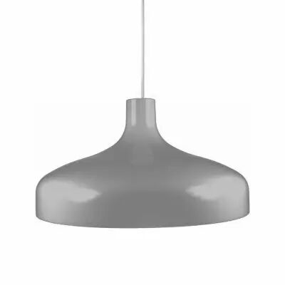 BRASILIA S gris, E27, suspension 40W maxi, livr� sans ampoule (BRA40G)