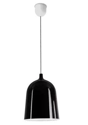 BOTTLE noir int�rieur noir, E14, suspension 40W maxi, livr� sans ampo (BOT40B)