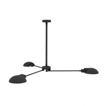 LAUTAN S, noir, E27, suspension 3 bras, 40W maxi, livré sans ampoule (LAU40B)
