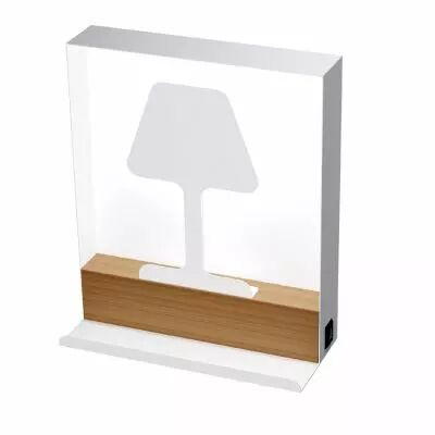 LUXI AP, blanc bois, G9, applique 5W maxi, livr� sans ampoule (LUX5W)