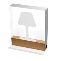 LUXI AP, blanc bois, G9, applique 5W maxi, livré sans ampoule (LUX5W)