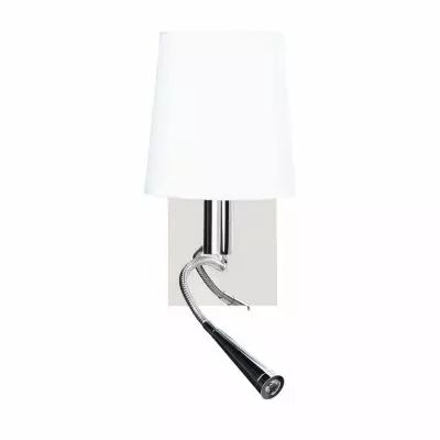 ASSET, blanc, E14, applique 40W maxi (ASS40WB)