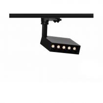 NICE NOIR ALUMINIUM 20W 220-240V 45º LED CREE PROJECTEUR POUR RAIL 2700K(3971)