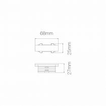 ACCESSOIRE RAIL JOINT LINÉAIRE SANS DISTANCE BLANCHE(3372)