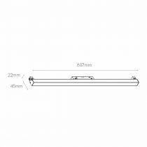 LIGNE RAIL AIMANT 15W NOIR 100º 3000K(4785)