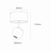 BORA FLORON SURFACE OR ROSE 4,5W 36º 2700K(4627)