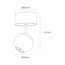 BORA FLORON SURFACE CHROME 8.5W 36º 2700K(4633)