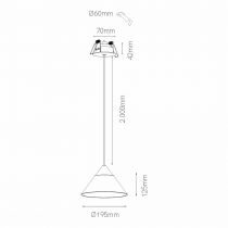 ARK INTÉGRÉ BLANC-TRANSPARENT 6W 90º 3000K(4809)