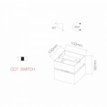 RUBYC NOIR 14W. SWITCH DEL 2700K/3000K/4000K(4231-N)