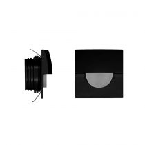 PEAU NOIR ALUMINIUM 2W 220-240V 120º LED EPISTAR 3 000K(4109)