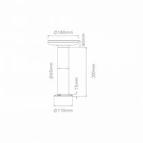 MAC 30CM CORTEN 12W 100º 4000K(4842)