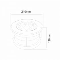 Projecteur SIGMA 17W 100-240V 30º LED 3.000K(4135)