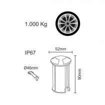 Luminaires extérieure NIX INOX LED BRIDGELUX 2W 3000K 100-240V(4369)