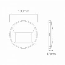 Luminaire MIS R 3W Blanc 3000K(4546)