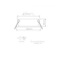 Luminaires Encastrés ROK NOIR IP65 (4756)