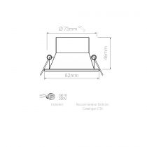 Luminaires Encastrés LUK BLANC (4758)