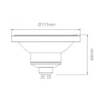 Lampe DOLE AR111 15W GU10 220V 45º 3.000K (3468)