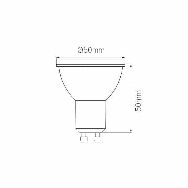 Ampoule réflecteur LED Ø63mm 8W GU10 230V - BENEITO 4003