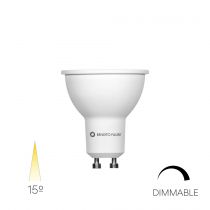Lampe NARROW DIMMABLE 7W GU10 15º 2.700K (4672)
