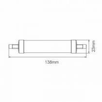 Lampe HQI TUBULAIRE 13W RX7S 138mm 220V 360º LED 4.000K (592063-TF)