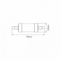 Lampe LINEAL TUBULAIRE 5W R7S 78mm 220V 360º LED 4.000K (140026-F4T)