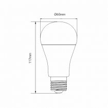 Lampe STANDARD 17W E27 220-240V 360º DIMMABLE LED 5.000K (3530)