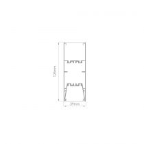 Luminaire intérieur DUAL DE 1130mm - 52W - 4833Lm - 3000K - ON/OFF - Noir  (563312)