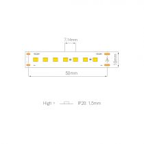 BANDE LED 1 m FINE-44 140LED/M 24 VDC 14.4W/MPAN IP20 (44270)