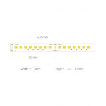 BANDE LED 1MT FINE-61 160LED/M 24V-16.4W/m-6000K-IP20 (61600)