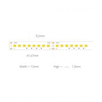 BANDE LED 1 MT FINE-52 238 LED/M 24 VDC 22W/M 3000K IP20 (52300)