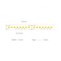 BANDE LED 1 MT FINE-52 238 LED/M 24 VDC 22W/M 6000K IP20 (52600)