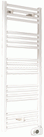 MAHANA Droit électrique 550x1845 1000W Sèche-Serviette Acier Blanc (MAH5501845DE)