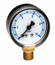 Manomètre Ø50 Radial 0-6 bar - 1/4  M code usine 413106 (MR06)