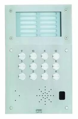 Plaque Inox 12Bp+Grav+Ecl (52012G)