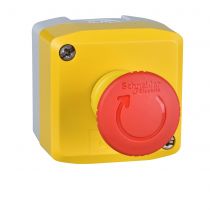Harmony XAL - boite jaune arrêt urgence rouge - pousser tourner - 1O - Ø40 (XALK178)