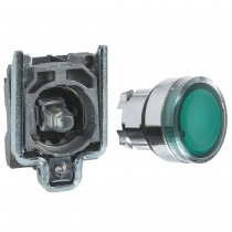 Harmony - Bouton poussoir lumineux impulsion vert 24v, contact f zbe101 (XB4BW33B1)