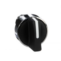 Harmony XB4 - tête bouton tournant à manette - Ø22 - 3 pos rap au C - noir (ZB4BD5)