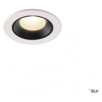 NUMINOS® XS, encastré de plafond int, 55°, blanc/noir, LED, 7W, 4000K, IP20/IP44 (1005550)