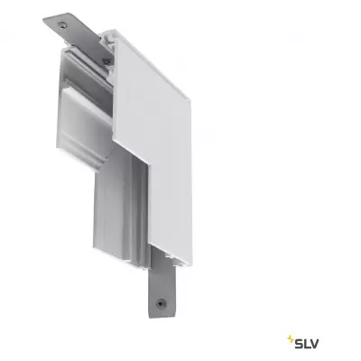 48V TRACK, Connecteur 90� m�canique, pour rail en saillie profond, st�r�o, blanc (1006586)